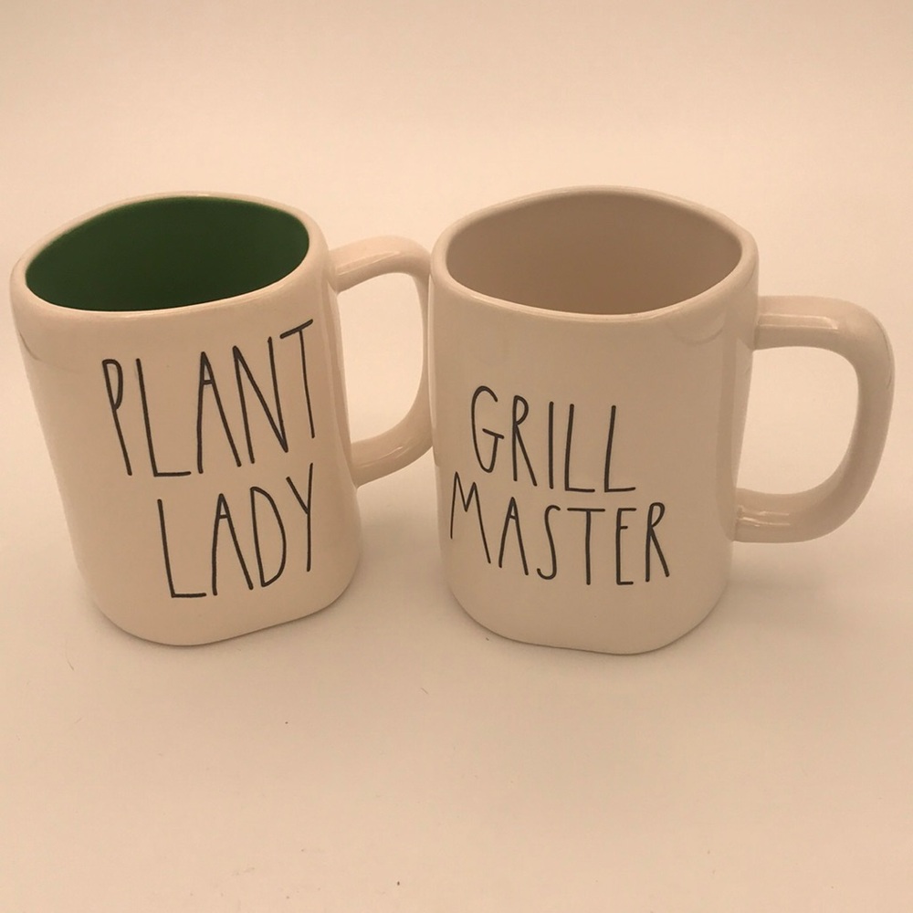 Pair of‎ Rae Dunn Mugs Plant Lady & Grill Master